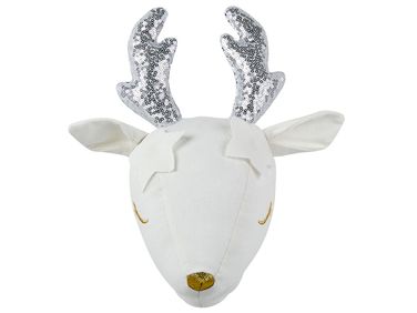Wanddecoratie voor kinderen Hert SUZY Katoen 29 cm Wit