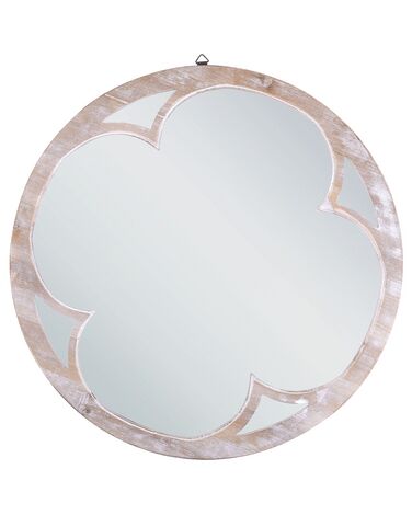 Wandspiegel MONCLOVA 60 cm 60 cm Dennenhout Lichtbruin