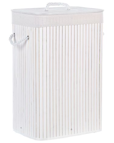 Wasmand KOMARI Bamboe Wit 72 L
