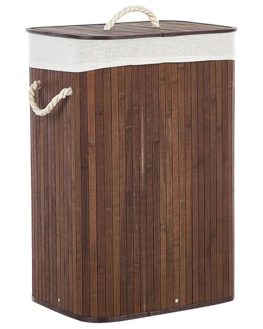 Wasmand KOMARI Bamboe Donkerbruin 72 L