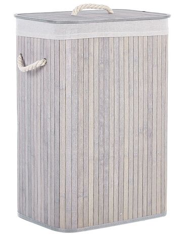 Wasmand KOMARI Bamboe Lichtgrijs 72 L