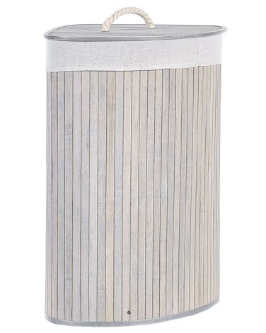 Wasmand MATARA Bamboe Lichtgrijs 57 L