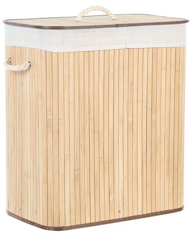 Wasmand KANDY Bamboe Lichtbruin 100 L