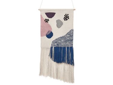 Stoffen wanddecoratie KASUR Katoen 90 cm Meerkleurig