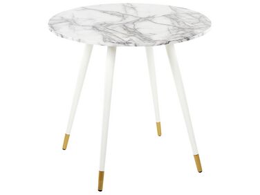 Table de repas GUTIERE Marbre blanc 80 cm 80 cm