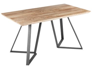 Table de repas UPTON Marron clair 140 cm 80 cm