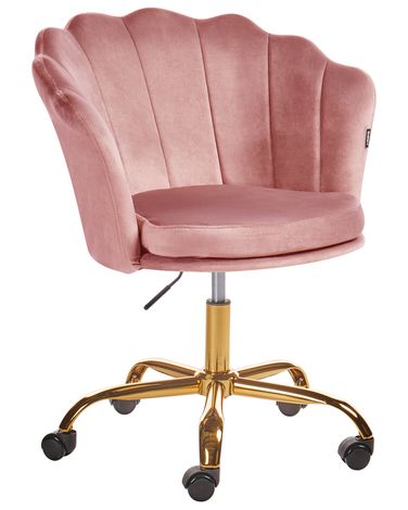 Desk Chair MONTICELLO Velvet Pink