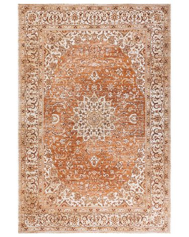 Vloerkleed HAYA Oranje 200 x 300 cm Katoen