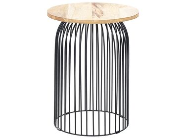 Side Table WILLS Mango Wood Brown/ Black