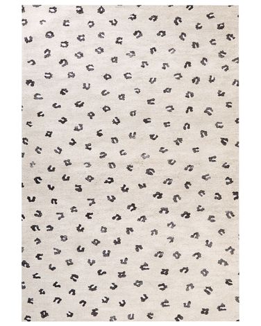 Vloerkleed AFIS Beige 160 x 230 cm Katoen