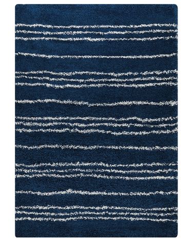 Shaggy Rug TASHIR Blue 160 x 230 cm