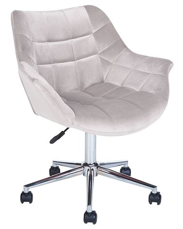 Desk Chair LABELLE Velvet Grey
