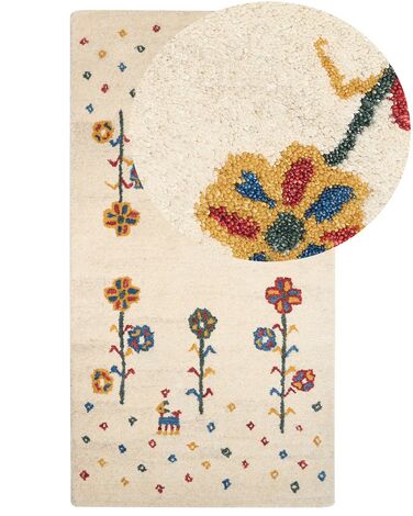 Tapis HUSUNLU Beige 80 x 150 cm Laine Tapis persan