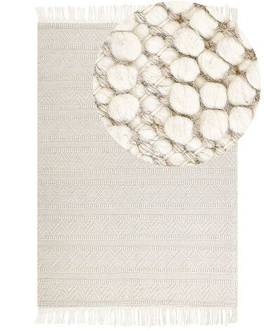 Vloerkleed PERTEK Beige 160 x 230 cm Wol