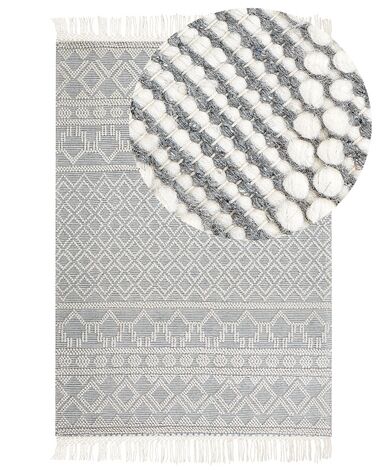 Rug SOLHAN Grey Beige 200 x 300 cm Wool