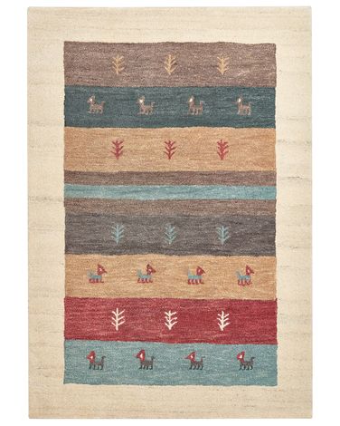 Vloerkleed SARILAR Meerkleurig 160 x 230 cm Wol Gabbeh