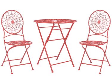 Bistroset inklapbaar SCARIO Metaal Rood