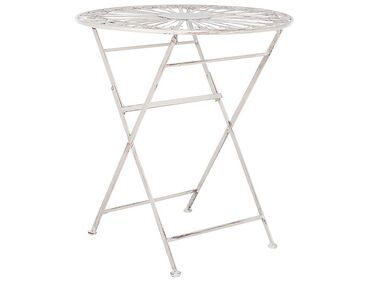 Table bistrot SCAFA 70 cm 70 cm Métal Blanc