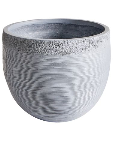 Plant Pot ZAKROS 38 cm Grey