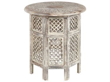 Table d'appoint SANTRA Bois de manguier Marron clair