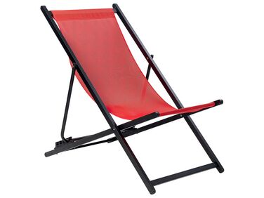 Chilienne pliante LOCRI II Métal Rouge