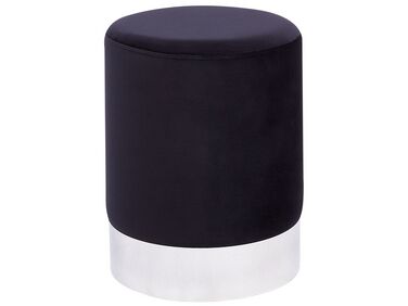 Pouffe BRIGITTE Velvet Black