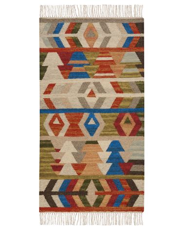 Rug KAGHSI Multicolour 80 x 150 cm Wool Kilim