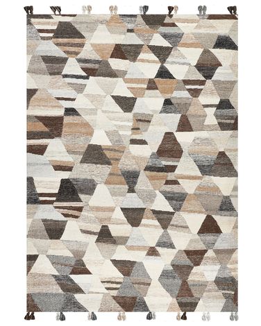 Tapis ARGAVAND Beige 200 x 300 cm Laine Kilim