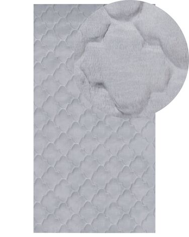 Tapis en fausse fourrure GHARO Gris 80 x 150 cm