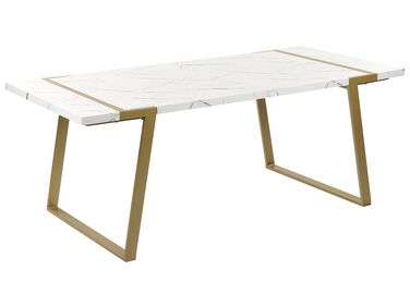 Table de repas MARTYNIKA Marbre blanc 200 cm 90 cm