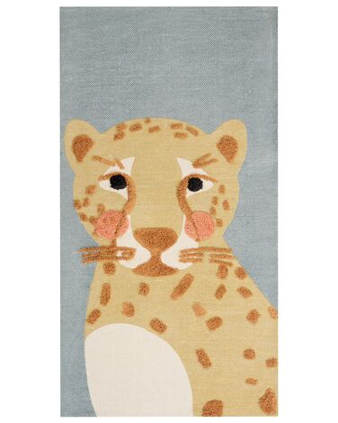Tapis enfant TANGSE Gris 80 x 150 cm Coton