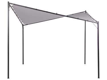 Tonnelle de jardin AVENTINE Métal 300 cm 300 cm Gris