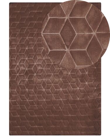 Tapis en fausse fourrure THATTA Marron 160 x 230 cm