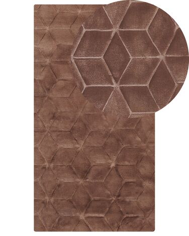 Tapis en fausse fourrure THATTA Marron 80 x 150 cm