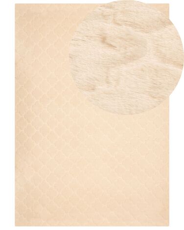 Tapis en fausse fourrure GHARO Beige 160 x 230 cm