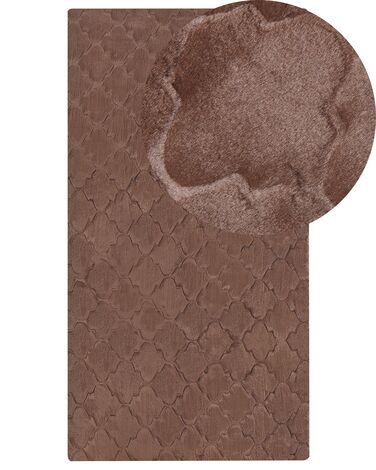 Tapis en fausse fourrure GHARO Marron 80 x 150 cm