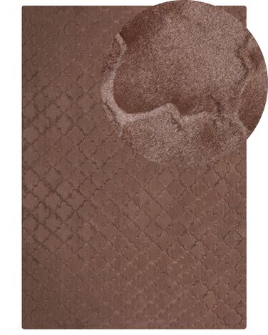 Tapis en fausse fourrure GHARO Marron 160 x 230 cm