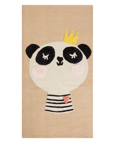 Tapis enfant BUNAN Beige 80 x 150 cm Coton