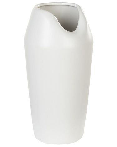 Vase décoratif APAMEA Grès 33 cm Blanc