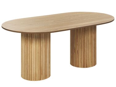 Table de repas SHERIDAN Frêne naturel 180 cm 100 cm