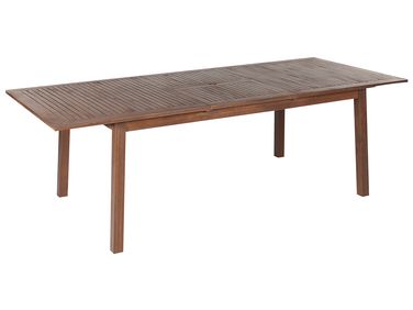 Uitschuifbare tuintafel CESANA 180/240 cm 100 cm Acaciahout Donkerbruin