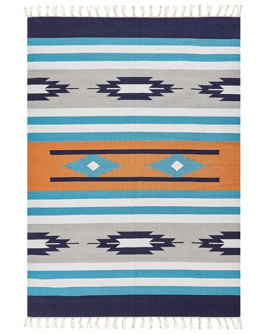 Vloerkleed NORATUS Meerkleurig 200 x 300 cm Katoen Kelim