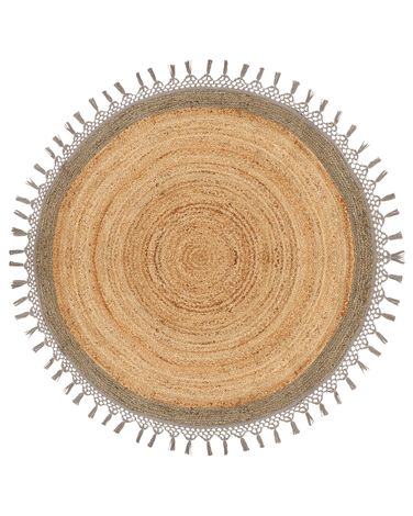 Tapis MARTS Gris ø 140 cm Jute