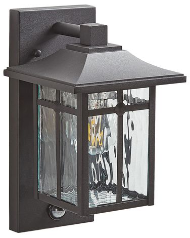 Buiten wandlamp TEVIOT met bewegingssensor Zwart