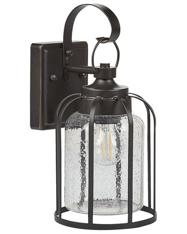 Buiten wandlamp WOOLER Zwart