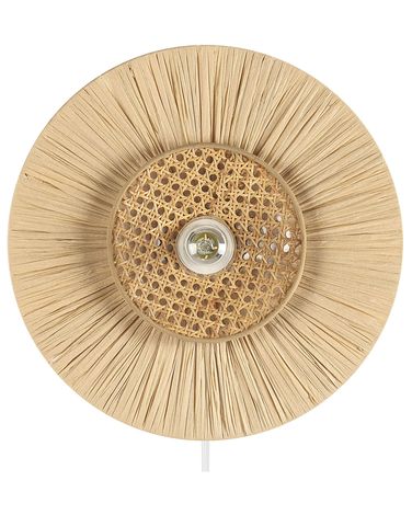 Wandlamp YAAPI Papier Natuurlijk