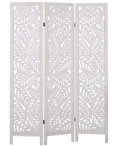 3 Panel Room Divider MELAGO White 122 cm 170 cm