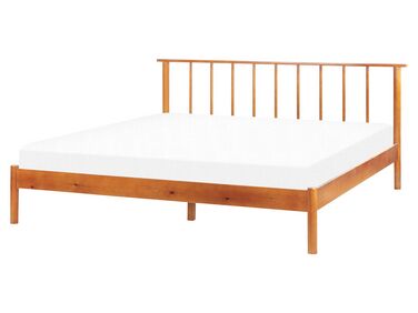 Bed Dennenhout BARRET 160 x 200 cm Bruin