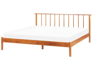 Bed Dennenhout BARRET 180 x 200 cm Bruin