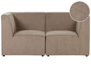 Modulaire bank 2-zits LEMVIG Corduroy Taupe